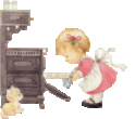 child at stove animation