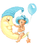 baby boy in moon
