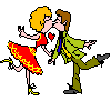 couple dancing animation
