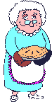 grandmother with pie animation