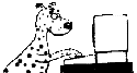 dalmation dog on computer animation