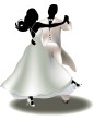dancing wedding couple