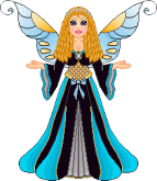 blue and dark blue fairy