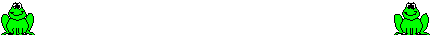 2 green frogs leaping