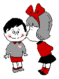 children kissing