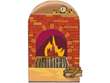 winter fireplace animation