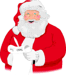 animated santa with his list