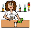 lady bartender animation