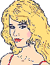 blonde woman talking animation
