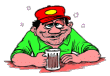 beer drinking guy animation